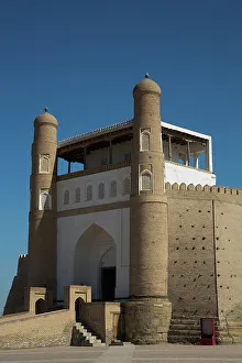 Uzbekistan Prints: East Entrance, Ark of Bukhara, Bukhara, Uzbekistan, Central Asia, Asia