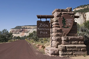 Entrances Prints: East entrance, Zion National Park, Utah, United States of America, North America