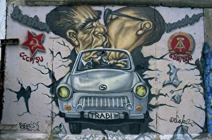 East Side Gallery, remains of the Berlin Wall, Berlin, Germany, Europe