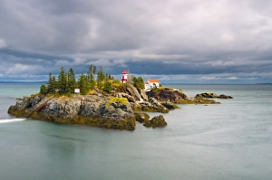 East Quoddy (Head Harbour) Lighthouse, Campobello Island, New Brunswick, Canada, North America