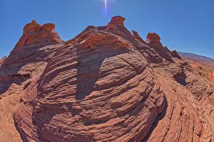 Glen Canyon Prints: The east rocks of the New Wave along the Beehive Trail in the Glen Canyon Recreation Area near Page