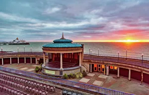 Columns Prints: Eastbourne Bandstand and Pier at dawn