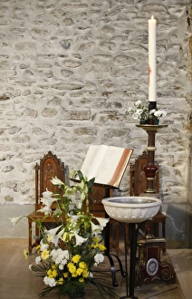 Megeve Prints: Easter candle, Megeve, Haute Savoie, France, Euruope
