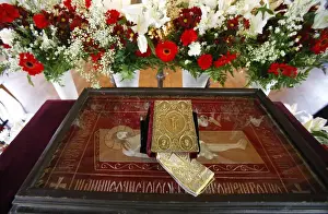 Altar Prints: Easter Friday celebration in Saint Serge Orthodox church, Paris, France, Europe
