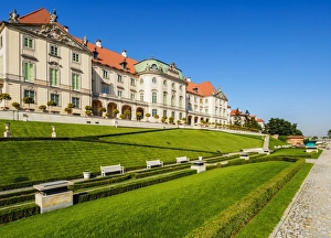 Eastern Baroque facade, Royal Castle, Warsaw, Masovian Voivodeship, Poland, Europe