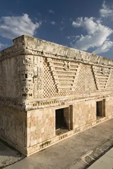 Uxmal Prints: Eastern building, Cuadrangulo de las Monjas (Nuns Quadrangle), Uxmal