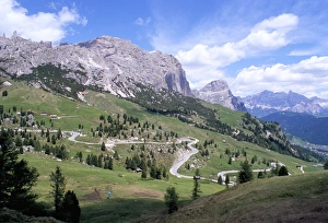 Eastern road below Gardena Pass