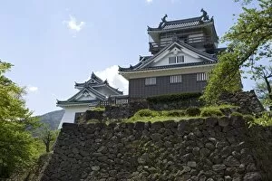 Echizen-Ono Castle atop Kameyama mountain in Fukui, Japan, Asia
