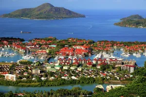 Yachts Prints: Eden Island view showing boats