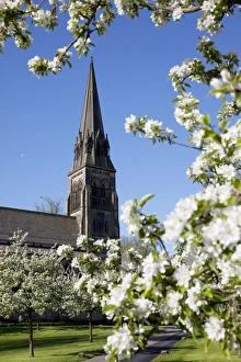 Chatsworth Prints: Edensor Parish Church, Chatsworth Estate, Derbyshire, England, United Kingdom, Europe