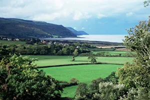 Somerset Prints: Edge of Exmoor, near Porlock, Somerset, England, United Kingdom, Europe