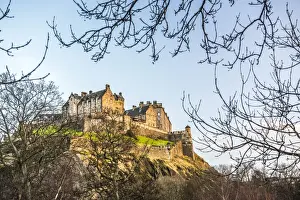 Castle Rock Prints: Edinburgh Castle at sunset, UNESCO World Heritage Site