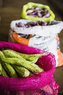 Vegetables Prints: Eggplant for sale at Dambulla vegetable wholesale market