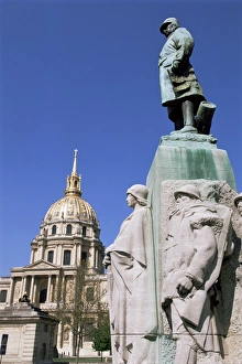 Pari Prints: Eglise du Dome (Napoleons tomb), Hotel des Invalides, Paris, France, Europe
