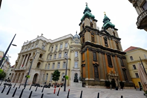Hungararian Culture Prints: Egyetemi Templom (University Church), Budapest, Hungary, Europe