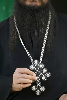 Images Dated 18th September 2007: Egyptian Orthodox Coptic priest, Jerusalem, Israel, Middle East