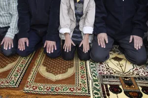 Images Dated 1st October 2007: Eid prayer in Abu Gosh, Israel, Middle East