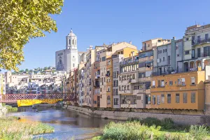 Girona Prints: Eiffel Bridge, Girona, Catalonia, Spain, Europe