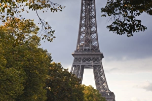 The Eiffel Tower from Champ de Mars, Paris, France, Europe
