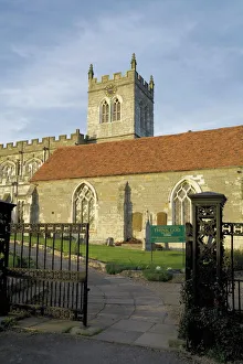 Saxon Prints: Eighth century Saxon church of St. Peter, Wootton Wawen (Wooten Wawen)
