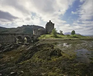 Eilean Donan Prints: Eilean Donan Castle, built on a small island at the meeting point of Lochs Duich