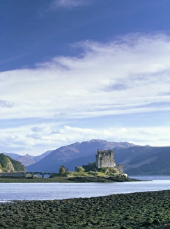 Eilean Donan castle at low tide