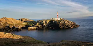 Lighthouses Prints: Eilean Glas lighthouse, Isle of Scalpay, Outer Hebrides, Scotland, United Kingdom, Europe