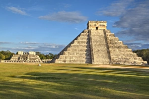 Classic Period Prints: El Castillo (Pyramid of Kulkulcan), Chichen Itza, UNESCO World Heritage Site, Yucatan