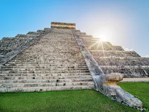 Discover Prints: El Castillo or Temple of Kukulcan, low angle view, Chichen Itza, Yucatan State, Mexico