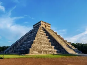 Hues Prints: El Castillo or Temple of Kukulcan at sunset, Chichen Itza, Yucatan State, Mexico