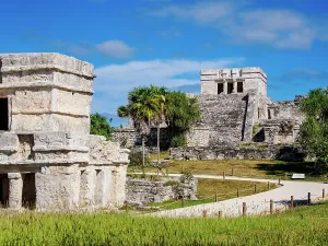 Walkways Prints: El Castillo, Tulum Archeological Site, Quintana Roo State, Mexico