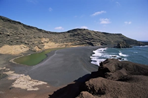 Canaries Prints: El Golfo, Lanzarote, Canary Islands, Spain, Atlantic, Europe