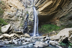 Villa De Leyva Prints: El Hayal Waterfall, Santa Sofia, near Villa de Leyva, Colombia, South America
