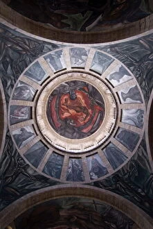 Images Dated 7th November 2008: El Hombre de Fuego (Man of Fire), the most notable of the murals painted by Jose Clemente Orozco