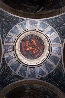 Ceilings Prints: El Hombre de Fuego (Man of Fire)