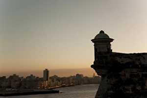 El Morro fortress at sunset, Havana, Cuba, West Indies, Central America