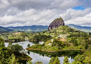 Colombia Prints: El Penon de Guatape, Rock of Guatape, Antioquia Department, Colombia