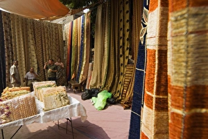 Rugs Prints: El Saida Ashah Market, City of The Dead area, Cairo, Egypt, North Africa, Africa