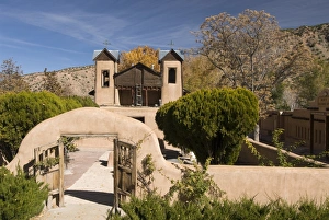 New Mexico Prints: El Santuario de Chimayo, built in 1816, Chimayo, New Mexico, United States of America