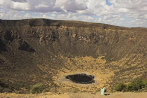Ethiopian Prints: El Sod crater lake, South Omo Valley, Ethiopia, Africa