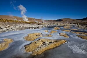 Images Dated 6th July 2009: The El Tatio Geothermal Field, located in the Altiplano of northern Chile, South America