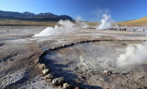 Geyser Prints: El Tatio Geyser, Atacama Desert Plateau, Chile, South America