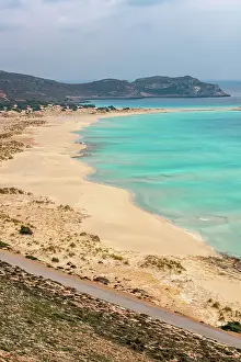 Vibes Prints: Elafonisos island and Simos beach with turquoise water in the south of Greece, Greece