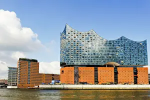 Elbphilharmonie Prints: Elbphilharmonie, a concert hall built on top of an old warehouse building