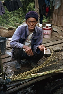 Thai Ethnicity Prints: Elderly man