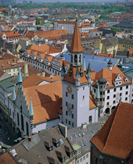 Marien Platz Prints: Elevated cityscape