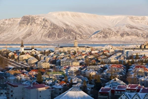 Polar Region Prints: Elevated view over the churches and city