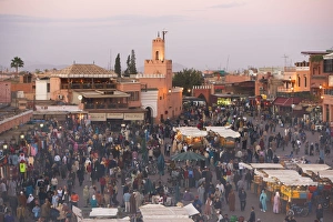 Elevated view over the Djemaa el-Fna