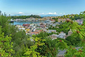 Ischia Prints: Elevated view of Porto d'Ischia (Port of Ischia)