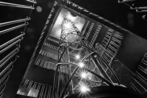 Minimalist Prints: Elevator inside Old Town City Hall at Old Town Square, Old Town, Prague, Czechia, Europe